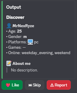Find card for fast decisions