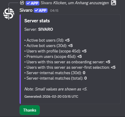 Server stats directly in the bot