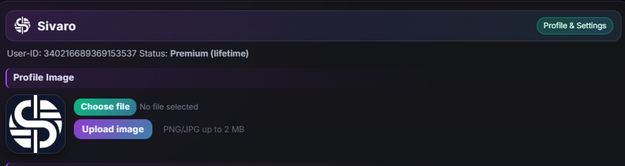 Web settings with clear structure